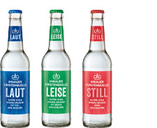 0,33-Liter-Glas Laut · Leise · Still